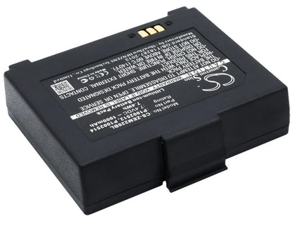 7.4V, 1000mAh, Li-ion Battery fits Zebra, Em 220, Em 220 Mobile Printer, 7.4Wh