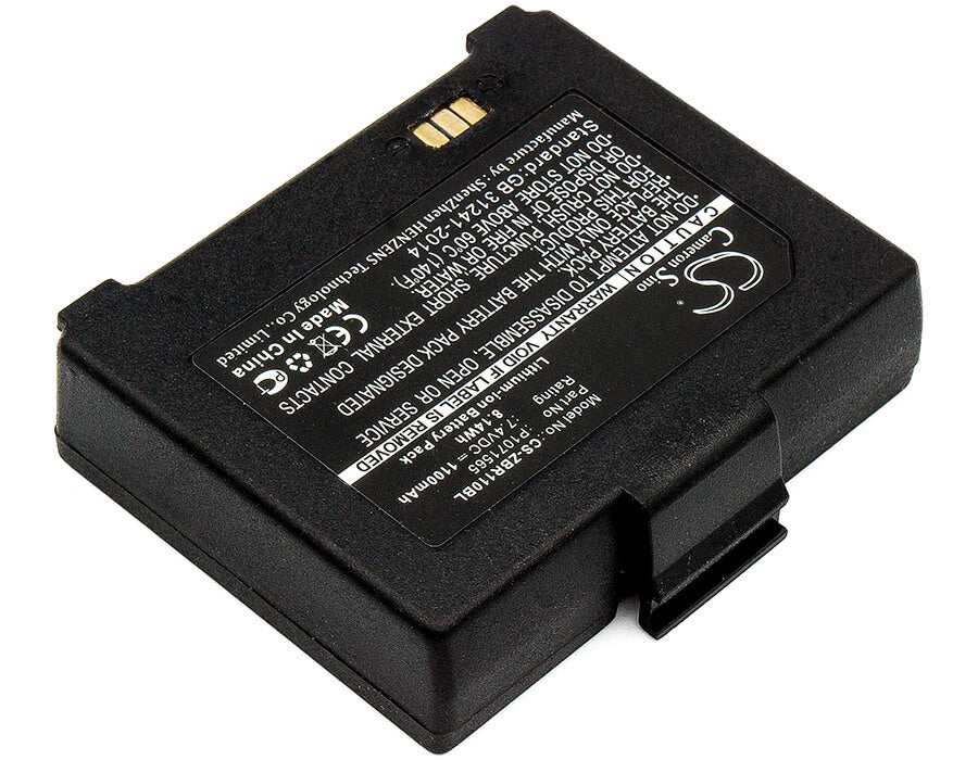 7.4V, 1100mAh, Li-ion Battery fits Zebra, Zq110, Zq220, 8.14Wh