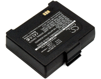 7.4V, 1100mAh, Li-ion Battery fits Zebra, Zq110, Zq220, 8.14Wh