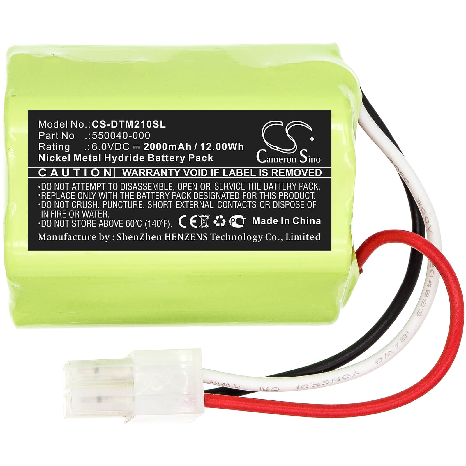 6.0V, 2000mAh, Ni-MH Battery fits Oneil, Microflash 2, 12Wh