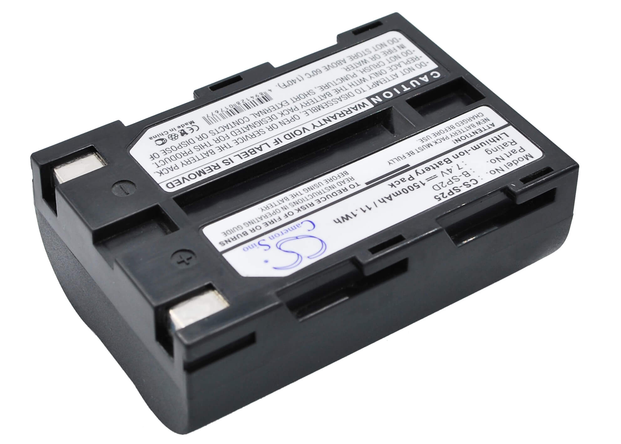 7.4V, 1500mAh, Li-ion Battery fits Toshiba, Tec B-sp2d Portable Bluetooth, 11.1Wh