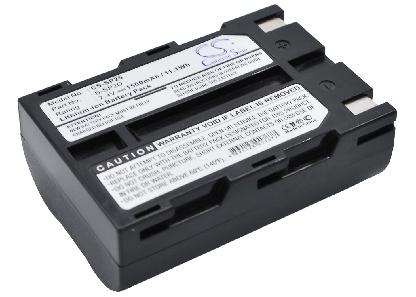 7.4V, 1500mAh, Li-ion Battery fits Toshiba, Tec B-sp2d Portable Bluetooth, 11.1Wh