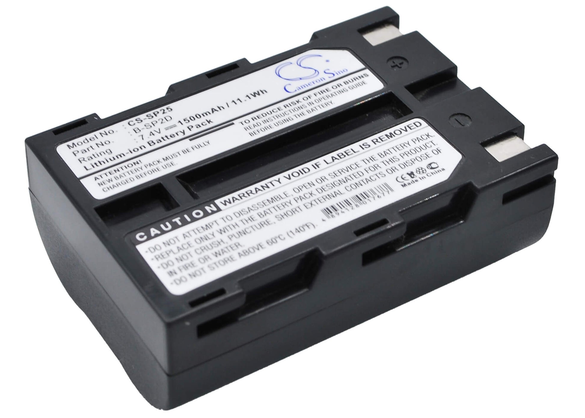 7.4V, 1500mAh, Li-ion Battery fits Toshiba, Tec B-sp2d Portable Bluetooth, 11.1Wh