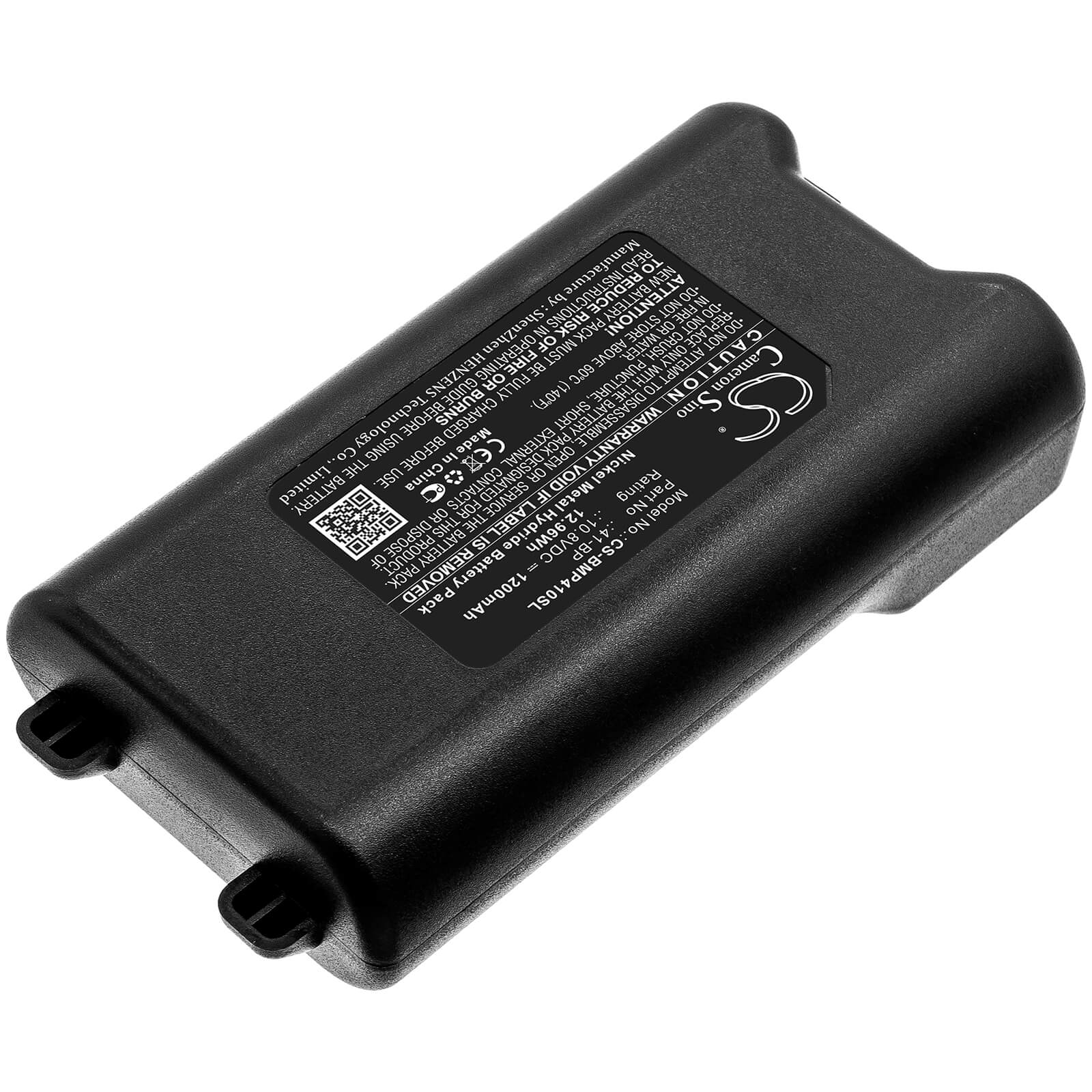 10.8V, 1200mAh, Ni-MH Battery fits Brady, Bmp41, Bmp61, 12.96Wh