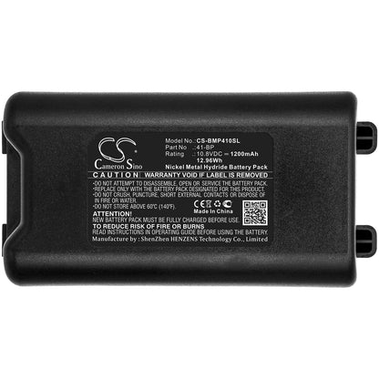 10.8V, 1200mAh, Ni-MH Battery fits Brady, Bmp41, Bmp61, 12.96Wh