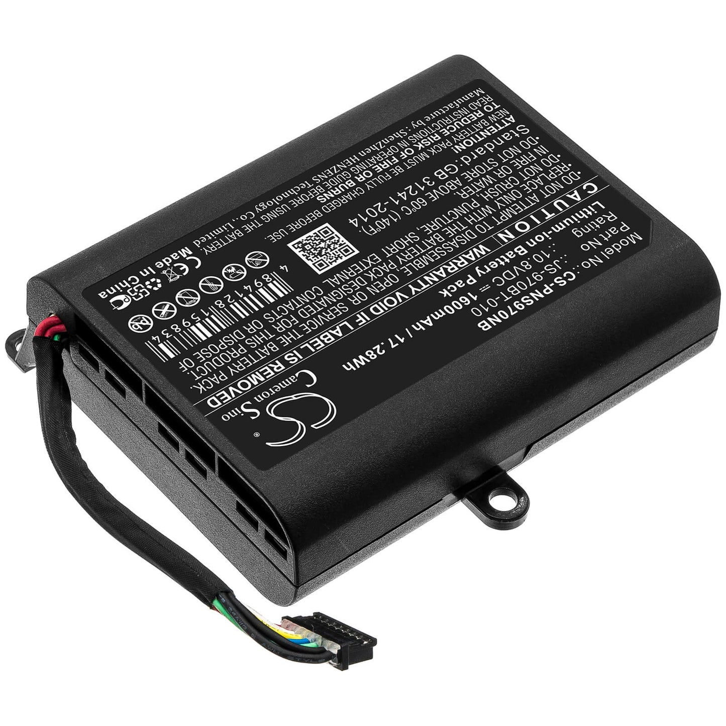 10.8V, 1600mAh, Li-ion Battery fits Panasonic, Js-970 Pos, Js-970wp, 17.28Wh