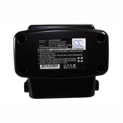 24.0V, 3000mAh, Ni-MH Battery fits Hitachi, C 7d, Cr 24dv, 72Wh