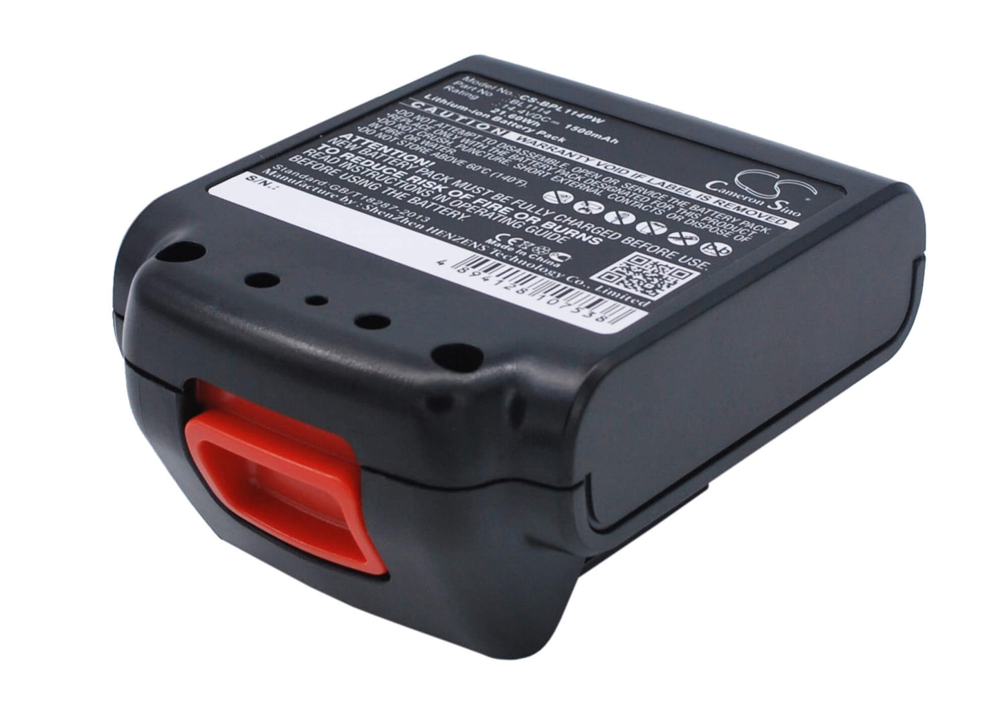 14.4V, 1500mAh, Li-ion Battery fits Black & Decker, Asl146bt12a, Asl146k, 21.6Wh