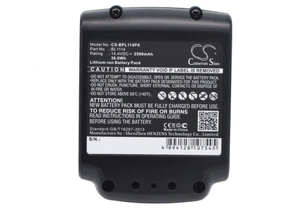 14.4V, 2500mAh, Li-ion Battery fits Black & Decker, Asl146bt12a, Asl146k, 36Wh
