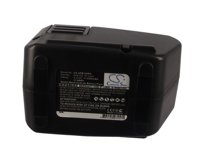 9.6V, 3300mAh, Ni-MH Battery fits Hilti, Sf100a, Sfb105, 31.68Wh