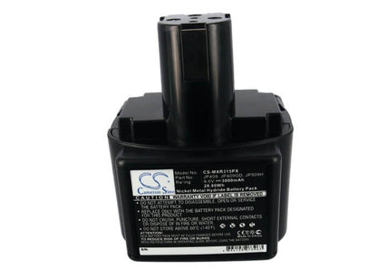 9.6V, 3000mAh, Ni-MH Battery fits Max Rebar, Rb213, Rb215, 28.8Wh