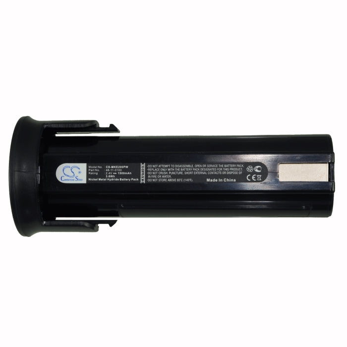 2.4V, 1500mAh, Ni-MH Battery fits Milwaukee, 6538-1, 6539-1, 3.6Wh