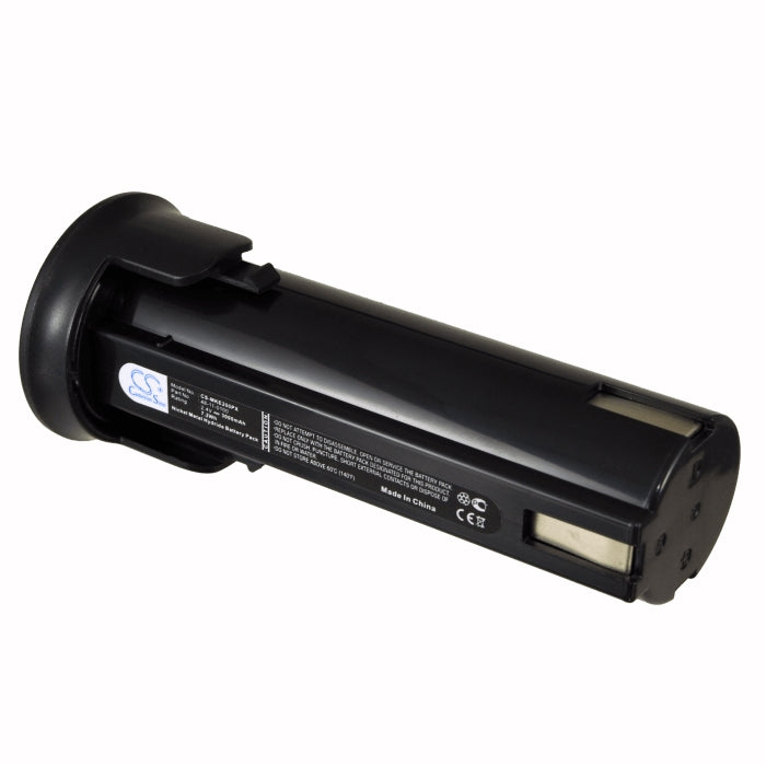 2.4V, 3000mAh, Ni-MH Battery fits Milwaukee, 6538-1, 6539-1, 7.2Wh