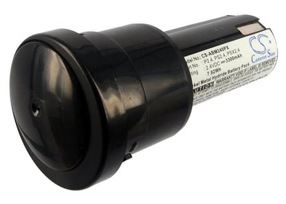 2.4V, 3300mAh, Ni-MH Battery fits Atlas Copco, Abs6, Bs6, 7.92Wh