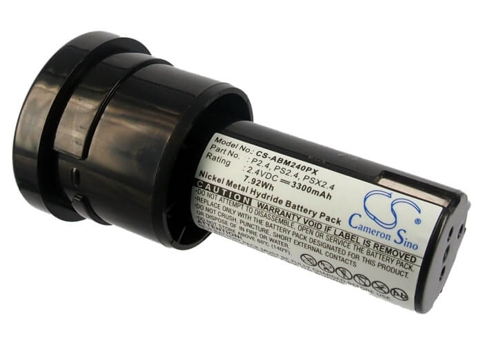 2.4V, 3300mAh, Ni-MH Battery fits Atlas Copco, Abs6, Bs6, 7.92Wh