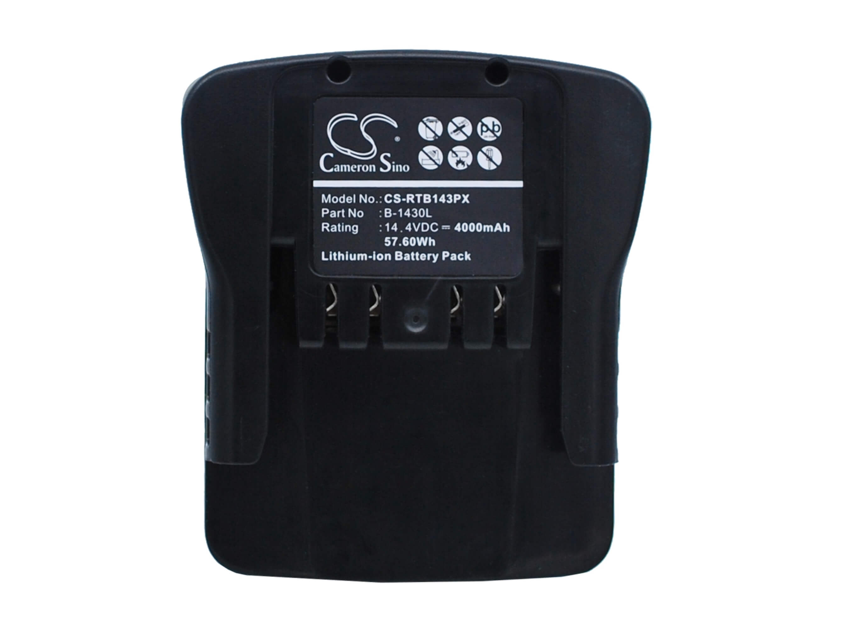14.4V, 4000mAh, Li-ion Battery fits Ryobi, Bdm-143, Bfl-140, 57.6Wh