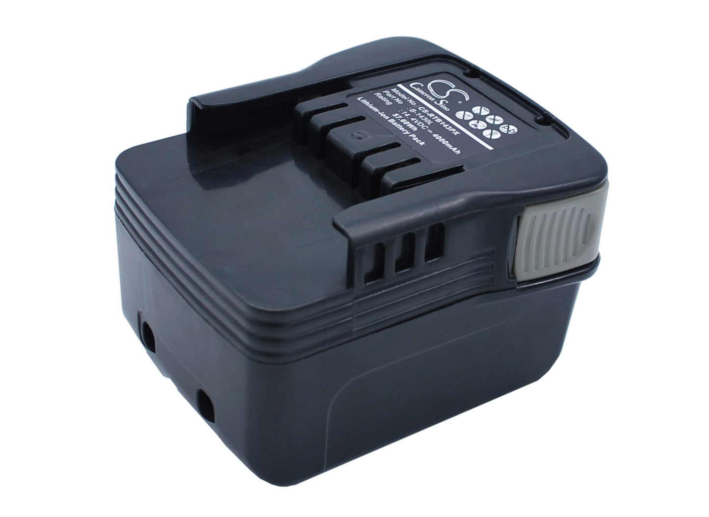 14.4V, 4000mAh, Li-ion Battery fits Ryobi, Bdm-143, Bfl-140, 57.6Wh