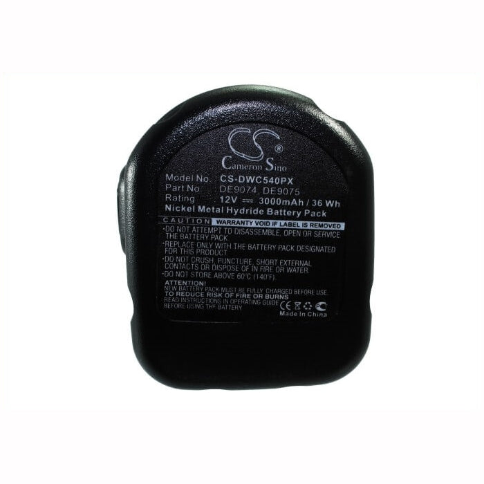 12.0V, 3000mAh, Ni-MH Battery fits Dewalt, 152250-27, 2802, 36Wh