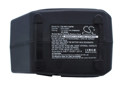 12.0V, 2100mAh, Ni-MH Battery fits Hilti, Sf121, Sid121, 25.2Wh