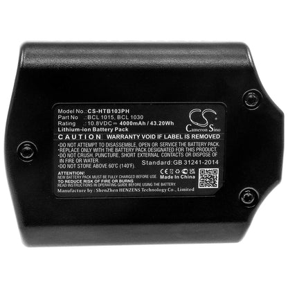 10.8V, 4000mAh, Li-ion Battery fits Hitachi, Cj10dl, Cr 10dl, 43.2Wh