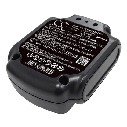 12.0V, 1500mAh, Li-ion Battery fits Black & Decker, Bdcd112, Bdcd12, 18Wh