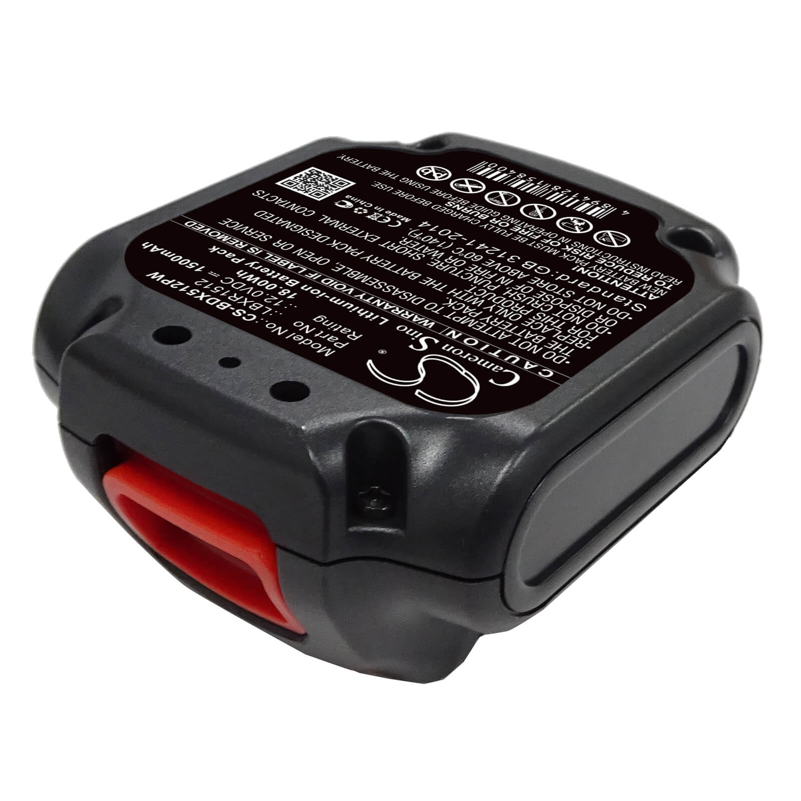 12.0V, 1500mAh, Li-ion Battery fits Black & Decker, Bdcd112, Bdcd12, 18Wh
