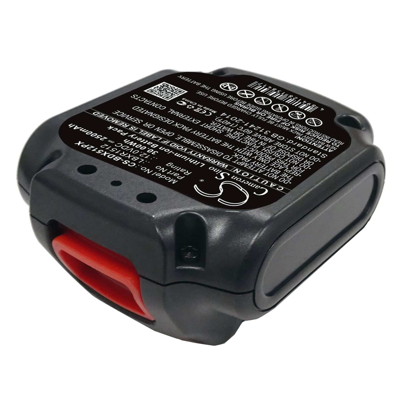 12.0V, 2500mAh, Li-ion Battery fits Black & Decker, Bdcd112, Bdcd12, 30Wh