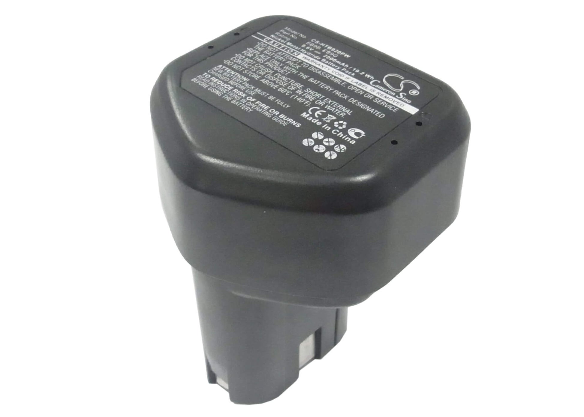 9.6V, 2000mAh, Ni-MH Battery fits Hitachi, Ck 12d, Ck 12dy, 19.2Wh
