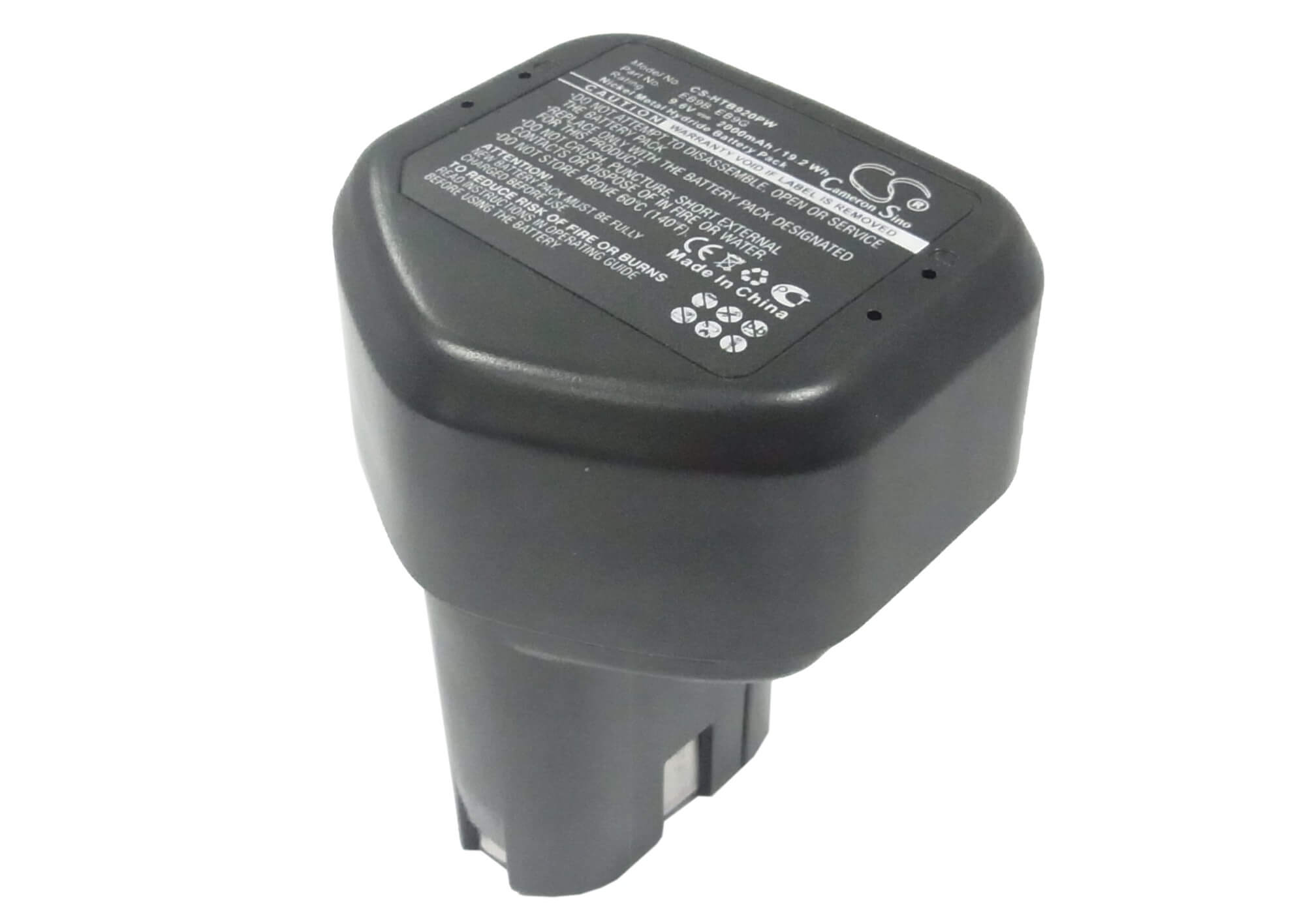 9.6V, 2000mAh, Ni-MH Battery fits Hitachi, Ck 12d, Ck 12dy, 19.2Wh