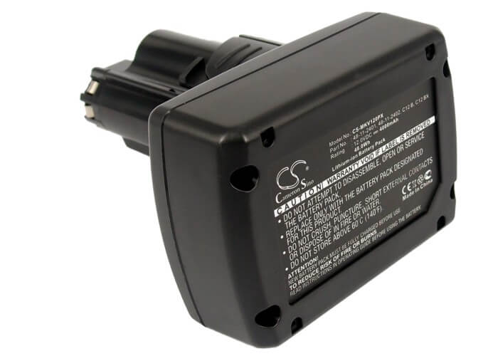 12.0V, 4000mAh, Li-ion Battery fits Milwaukee, 2207-20, 2207-21, 48Wh