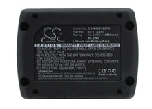 12.0V, 4000mAh, Li-ion Battery fits Milwaukee, C12 Fm, C12 Hz, 48Wh