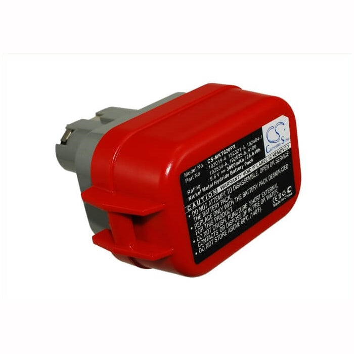 9.6V, 3000mAh, Ni-MH Battery fits Makita, 1022dw, 6014dw, 28.8Wh