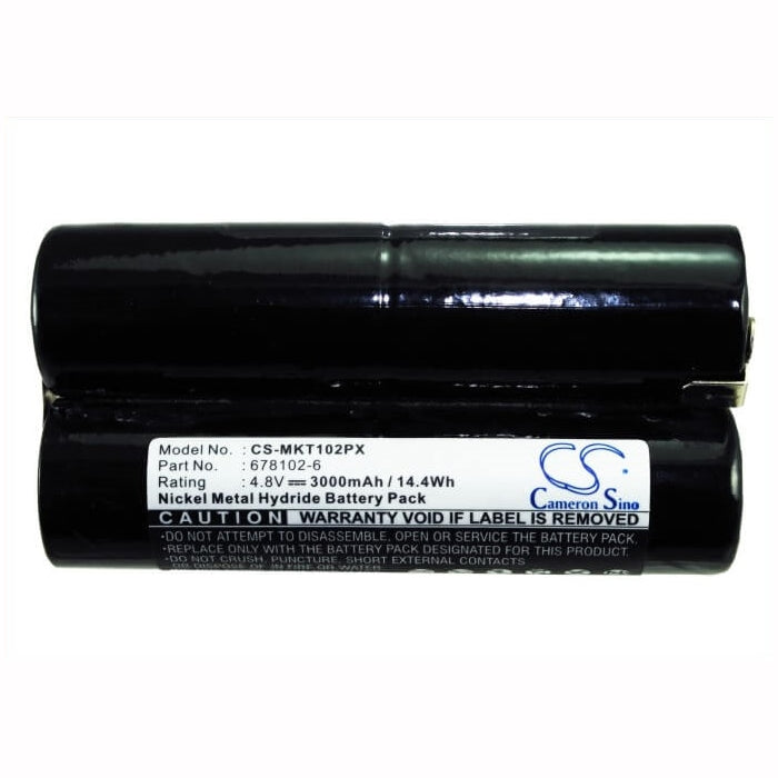 4.8V, 3000mAh, Ni-MH Battery fits Makita, 6041d, 6041dw, 14.4Wh