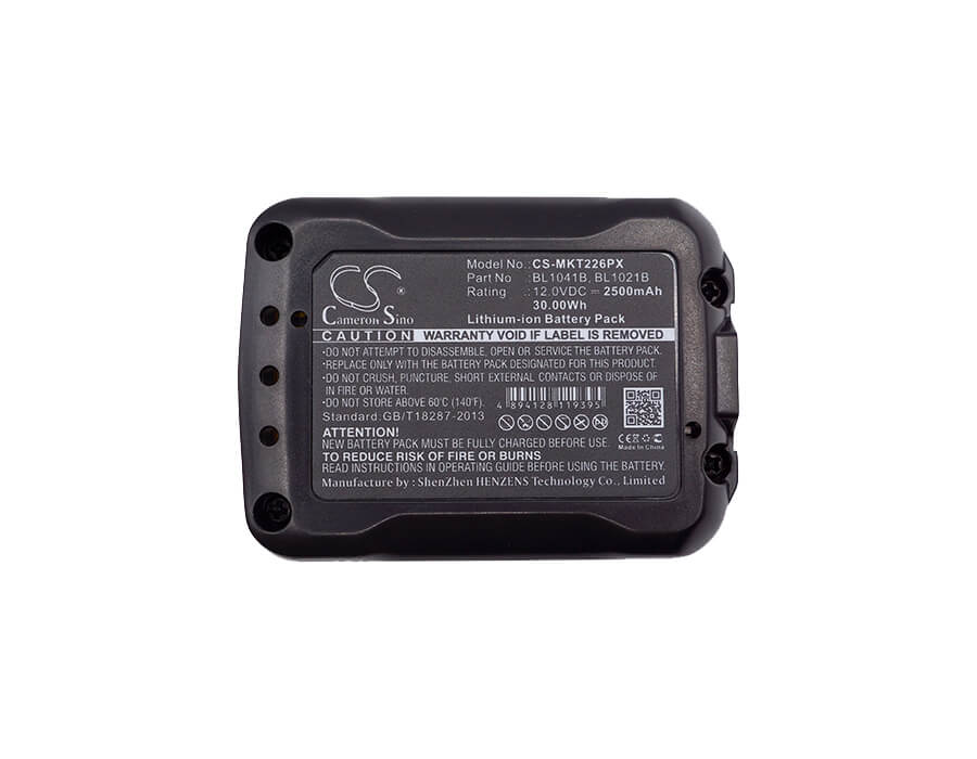 12.0V, 2500mAh, Li-ion Battery fits Makita, 12v Max Cxt Tool, 12-volt Max Cxt, 30Wh