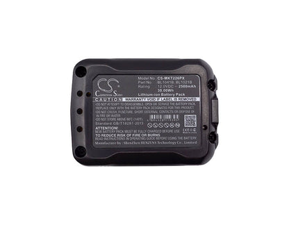 12.0V, 2500mAh, Li-ion Battery fits Makita, 12v Max Cxt Tool, 12-volt Max Cxt, 30Wh