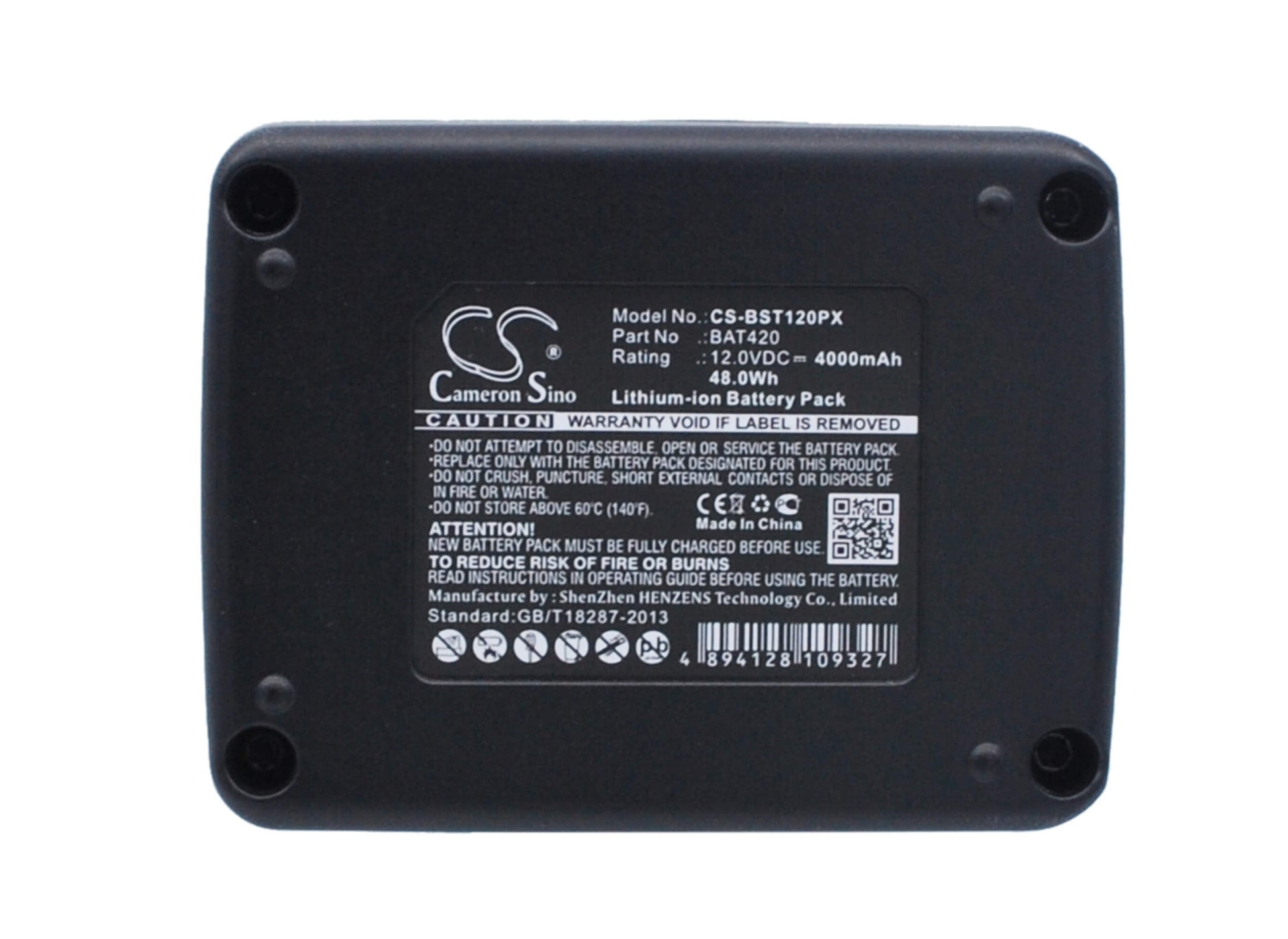 12.0V, 4000mAh, Li-ion Battery fits Bosch, 12-volt Max Tools, All 12v Max Pod Battery Style, 48Wh