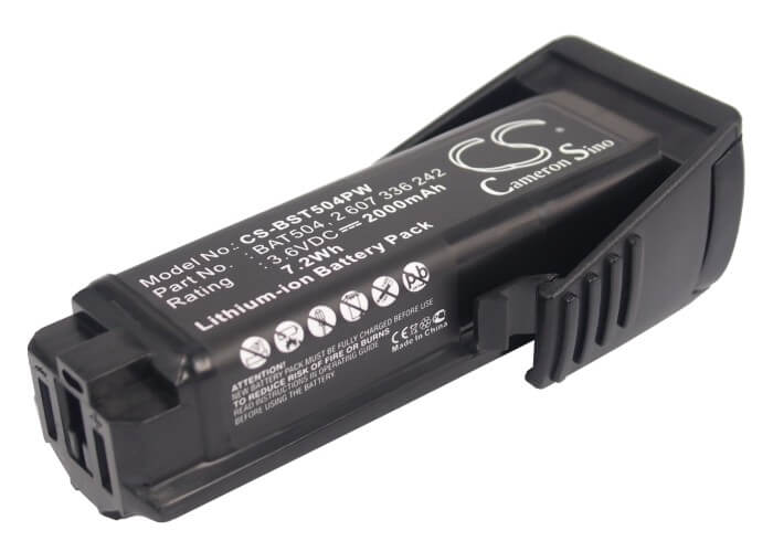 3.6V, 2000mAh, Li-ion Battery fits Bosch, 36019a2010, Gsr Mx2drive, 7.2Wh