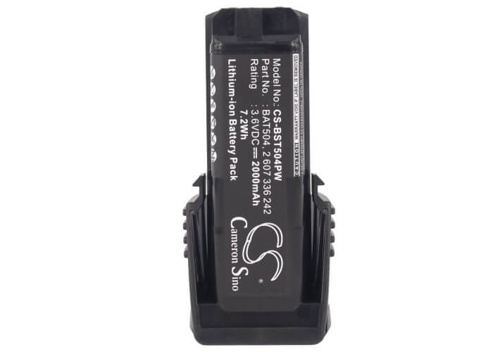 3.6V, 2000mAh, Li-ion Battery fits Bosch, 36019a2010, Gsr Mx2drive, 7.2Wh