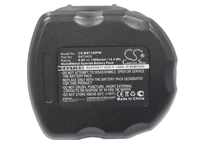 9.6V, 1500mAh, Ni-MH Battery fits Bosch, 32609, 32609-rt, 14.4Wh
