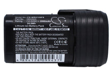 12.0V, 2000mAh, Li-ion Battery fits Worx, Wu288, Wx125, 24Wh