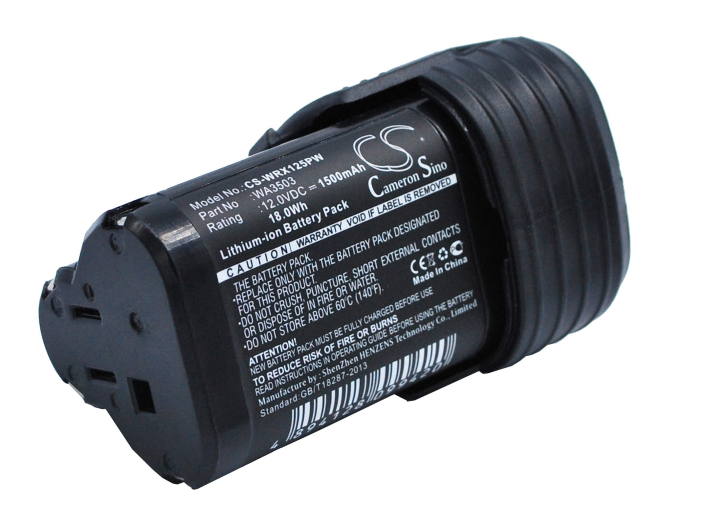 12.0V, 1500mAh, Li-ion Battery fits Rockwell, Rk2510, Rk2510k, 18Wh