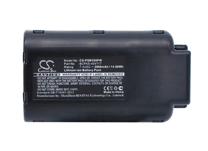 7.4V, 2000mAh, Li-ion Battery fits Paslode, 900400, 900420, 14.8Wh