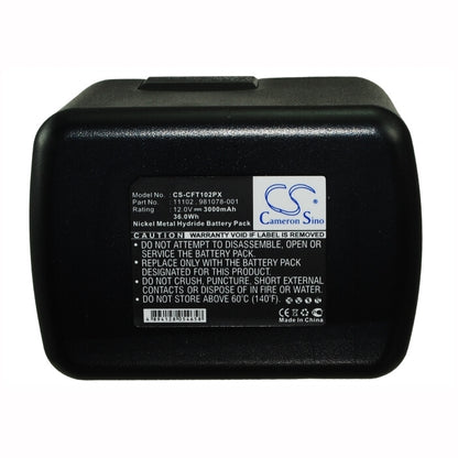12.0V, 3000mAh, Ni-MH Battery fits Craftsman, 315.22411, 315.22411, 36Wh