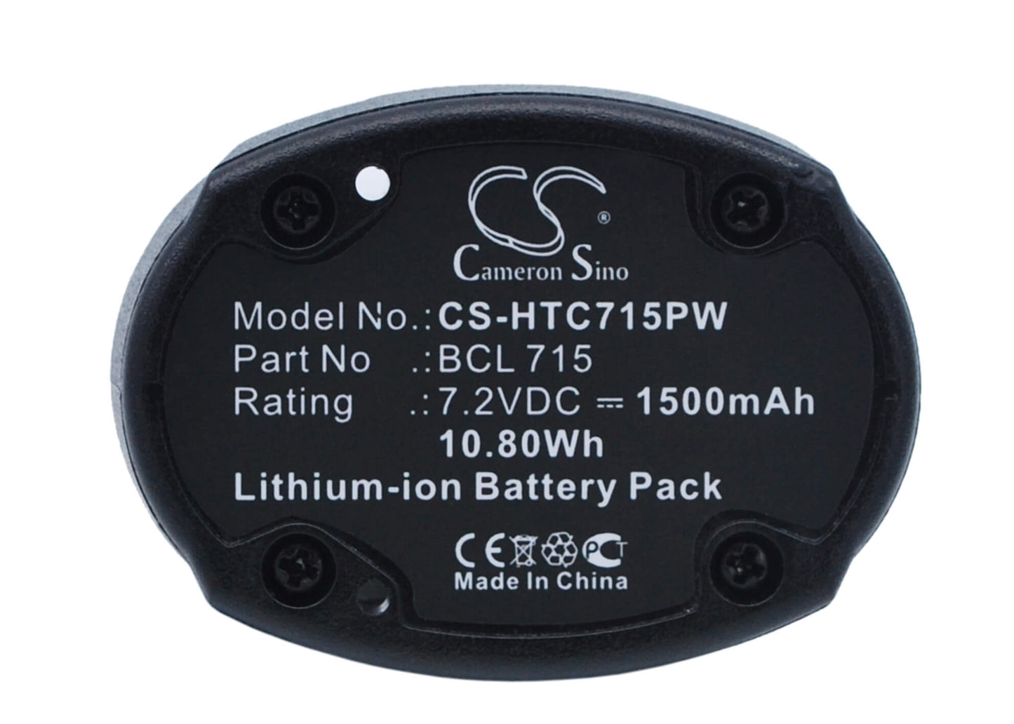 7.2V, 1500mAh, Li-ion Battery fits Hitachi, Wh7dl, 10.8Wh