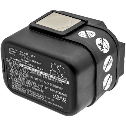7.2V, 2100mAh, Ni-MH Battery fits Milwaukee, Pes 7.2t, 15.12Wh