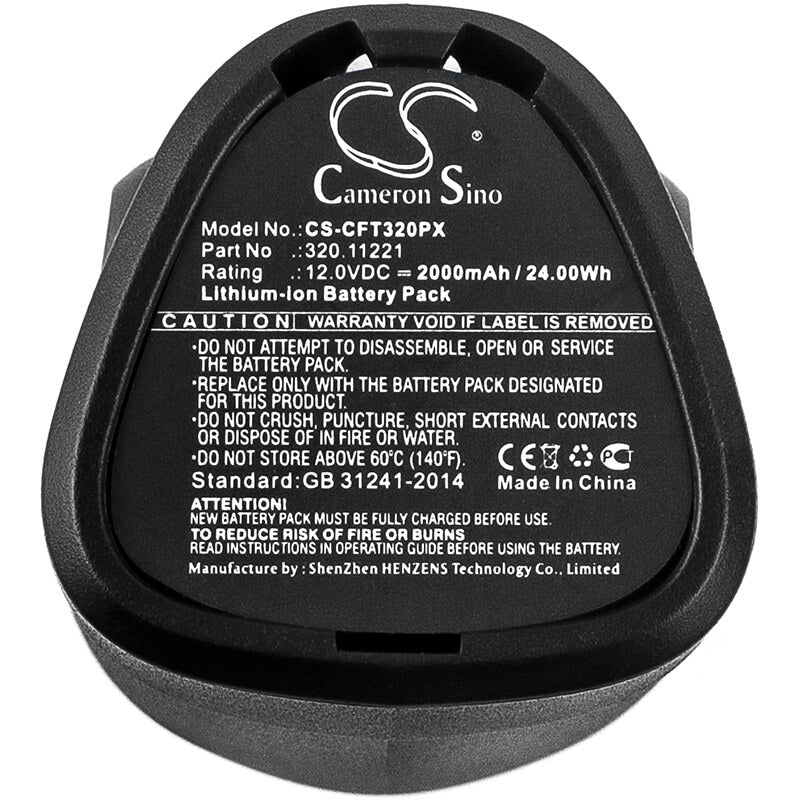 12.0V, 2000mAh, Li-ion Battery fits Craftsman, 11221, 9-11221, 24Wh