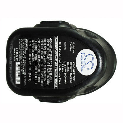 7.2V, 3000mAh, Ni-MH Battery fits Dewalt, Dw920k, Dw920k2, 21.6Wh