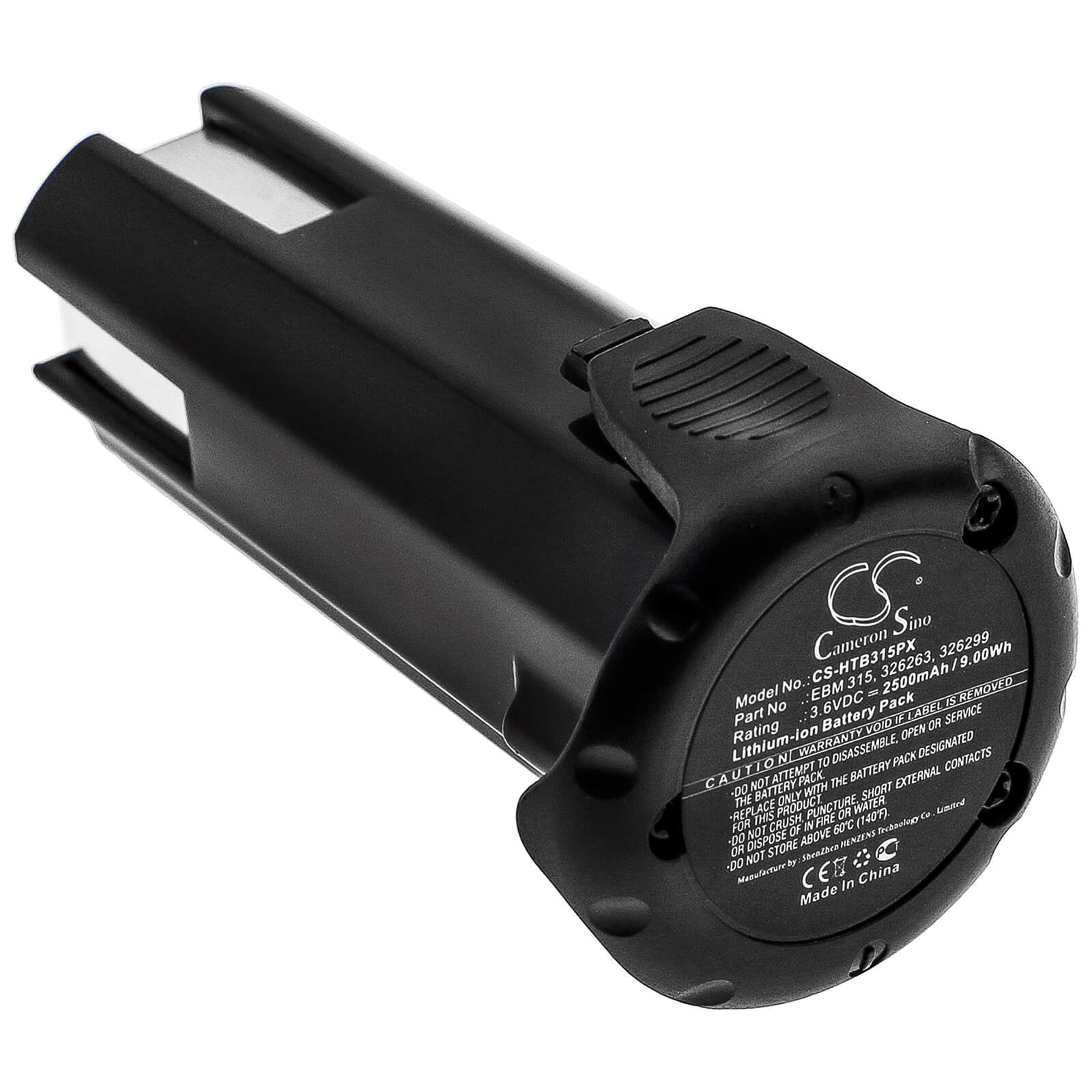 3.6V, 2500mAh, Li-ion Battery fits Hitachi, Db 3dl, Db 3dl2, 9Wh