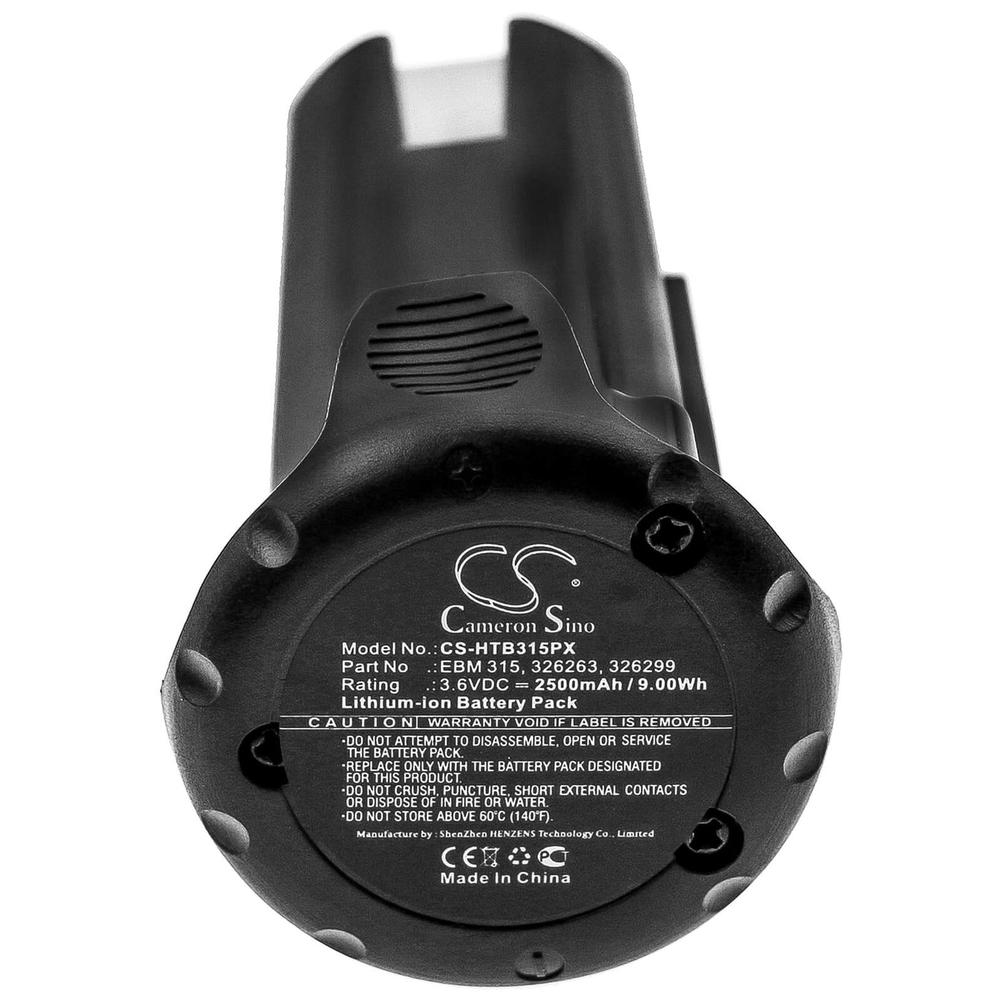 3.6V, 2500mAh, Li-ion Battery fits Hitachi, Db 3dl, Db 3dl2, 9Wh