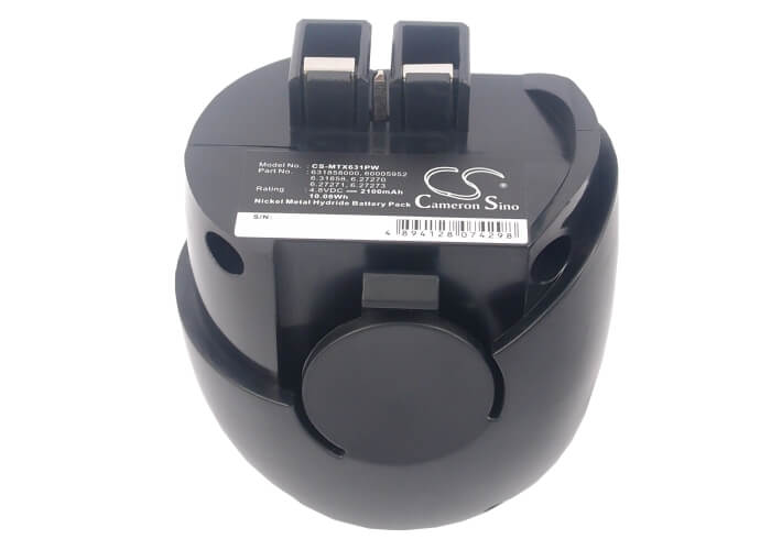 4.8V, 2100mAh, Ni-MH Battery fits Metabo, Powergrip 2, Powergrip Ii, 10.08Wh